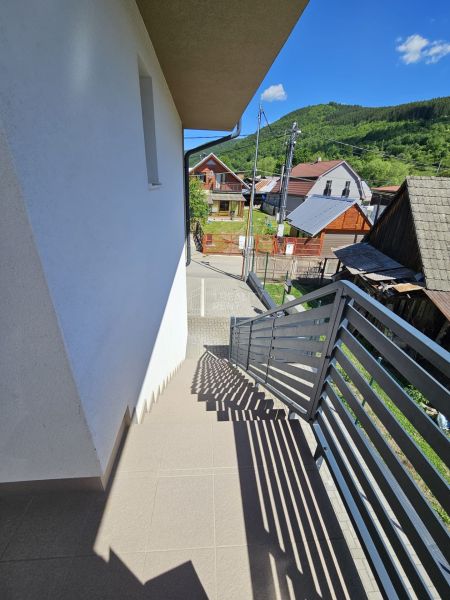 In Štiavnik on Štiavnik Street, there are outdoor stairs leading to a 1-bedroom apartment with a view.