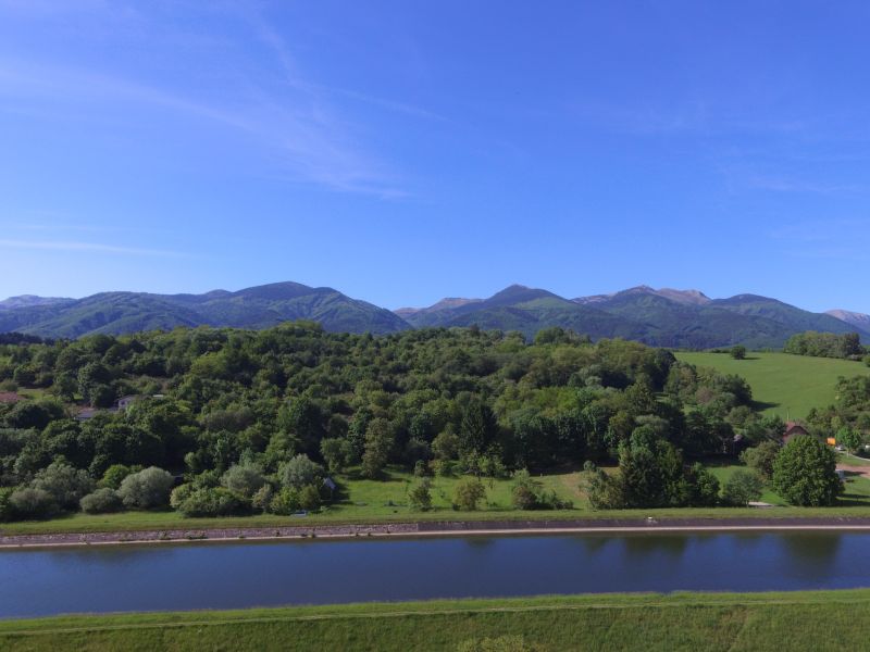 View of nature and mountains from Hlboká cesta in Turany, suitable for residential plots.