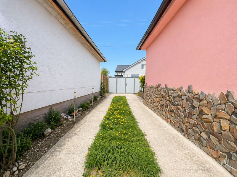 Access road to the family house on Nova Cesta in Jelka, Galanta District, Trnava Region.
