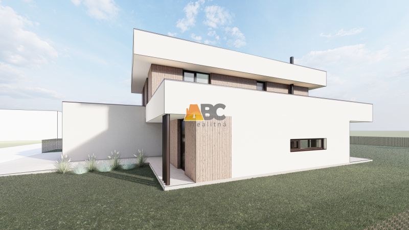 Modern architecture with wooden decor for plots - housing in the town of Sliač.
