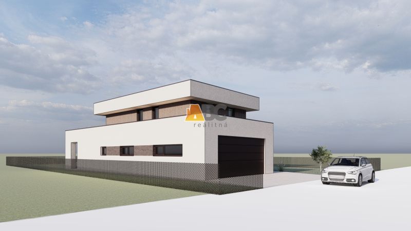 A family house with modern architecture on a plot suitable for living in Sliač.