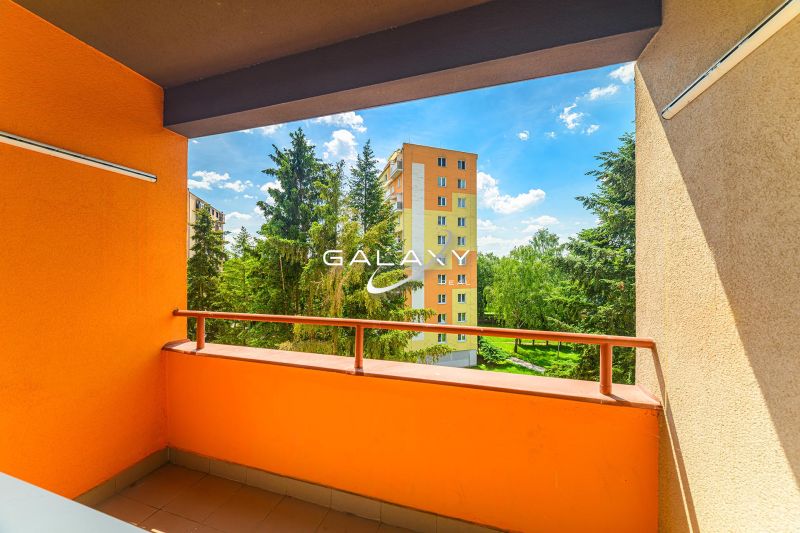View from the balcony of a 3-room apartment in the Rimava Housing Estate in Rimavská Sobota.