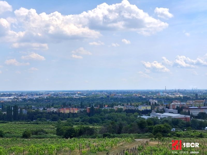 View from the vineyards on Vtáčikova Road in Bratislava - Rača towards the city.