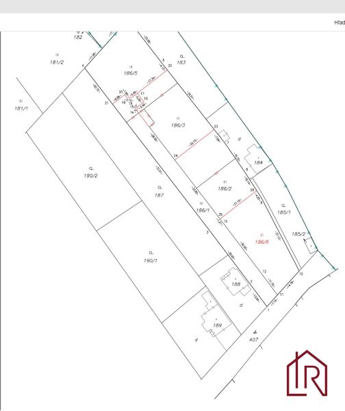 Land map on Dudkovska Street in the village of Svinia for residential purposes.
