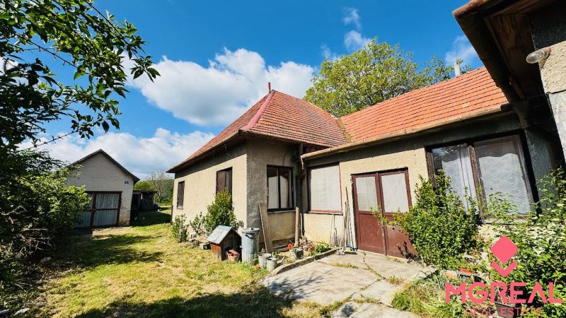 A family house in Pažiť with a red roof and access to the garden.