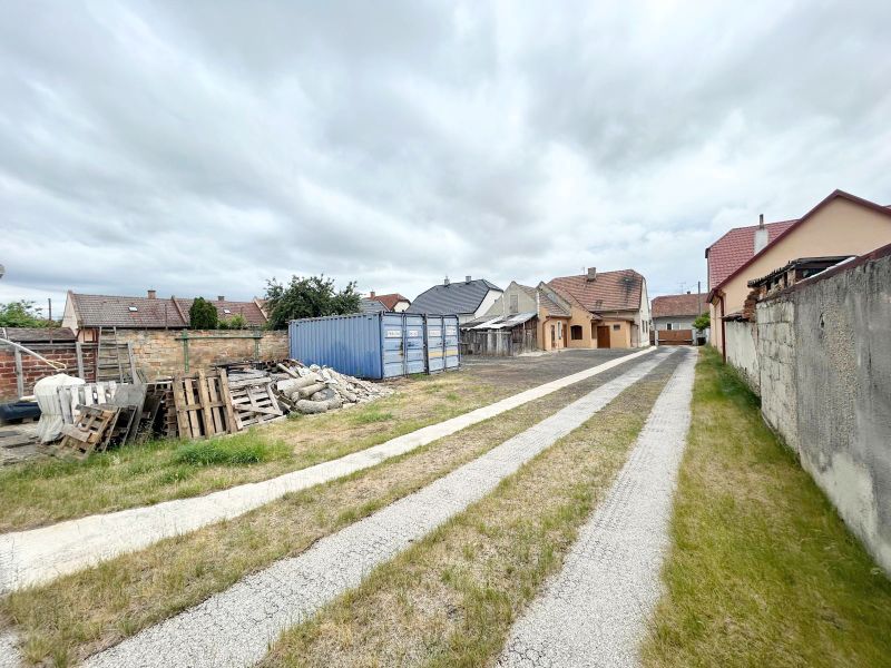 Garden and storage containers at family houses on Krajinská Street in Bratislava - Podunajské Biskupice.