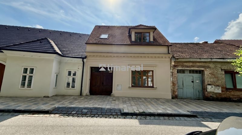 A family house on Pekárska Street in Trnava with a classic facade and a sloped roof.