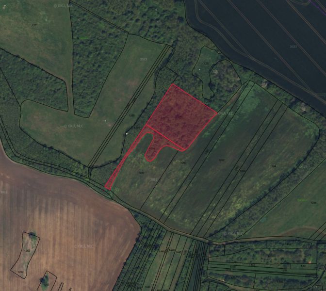 The map shows agricultural and forest lands around Lula with a marked parcel.