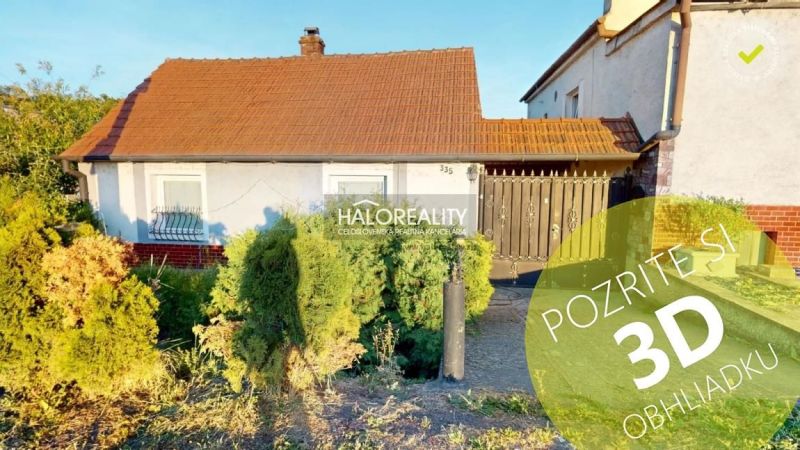 A family house in Senica with a front garden and a brown roof, offers a 3D tour.