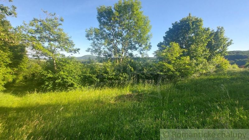Gardens in Podkylava with a lawn, trees, and a view of nature under a blue sky.