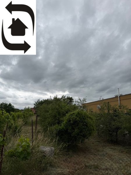 A garden in Bratislava - Jarovce with rich vegetation on a plot designated for residential use.