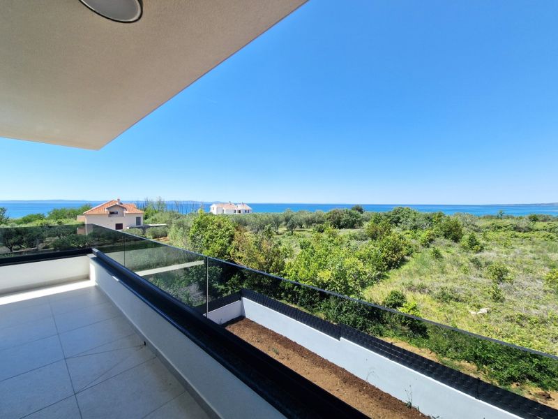 View from a 4-room apartment in Privlaka of nature and the sea.