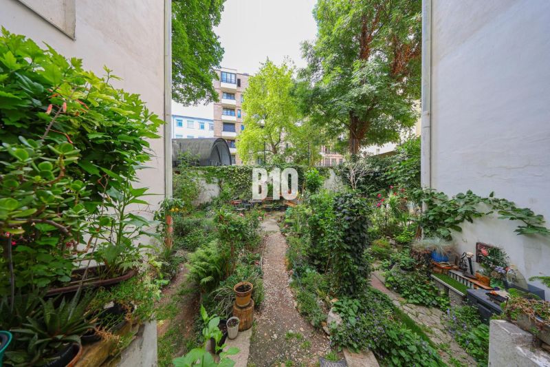 Garden in the courtyard full of greenery and various plants, Bratislava - Old Town, Kozia.