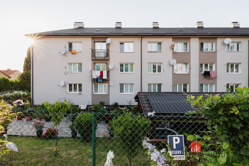Residential building on M. Bazovského Street in the city of Zvolen, with a front garden.
