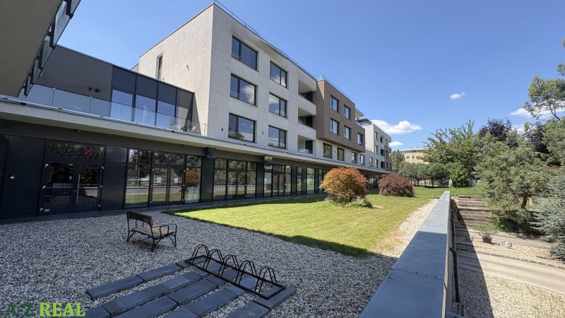 Commercial premises at Nové záhrady I in Bratislava - Ružinov with renovated exteriors.