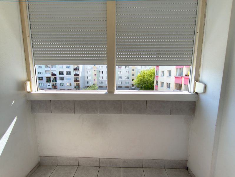 View from the balcony in a 3-room apartment on Dúbravská Street in Prievidza.