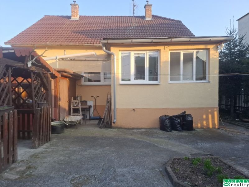 A family house on Krajná Street in Trnava with a terrace and a garden.
