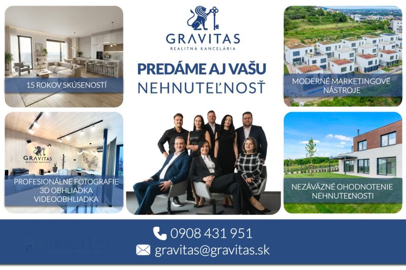Gravitas Real Estate Agency offers property sales services with a focus on marketing.