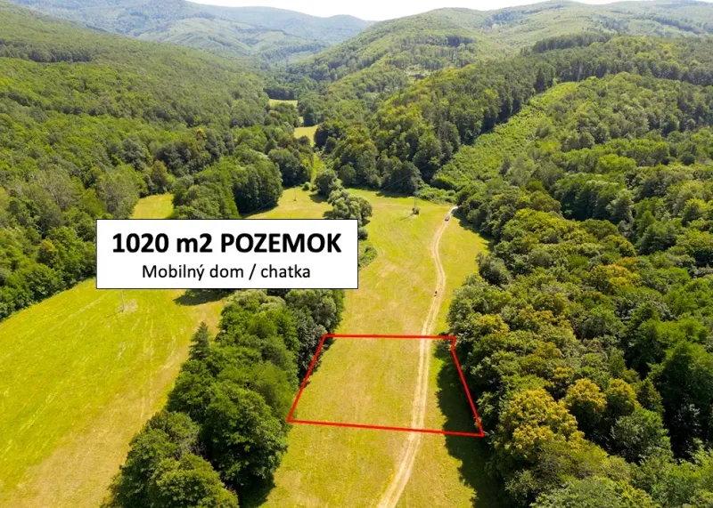 A plot of land in Horná Ves in gardens surrounded by nature and forests, ideal for a cottage.