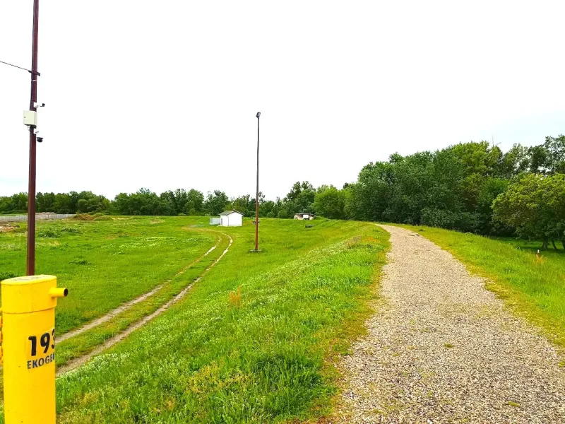 A path between trees in an area with peculiar properties near Malacky.