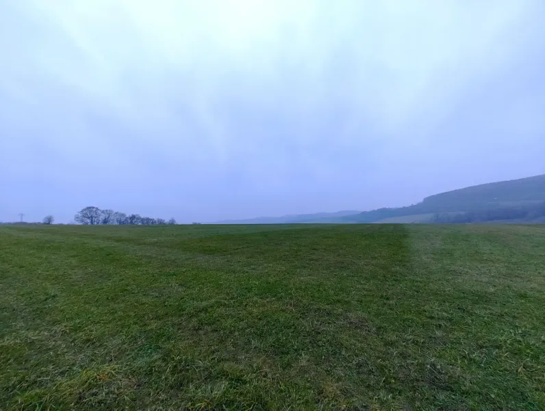 A vast green field in Podkylava surrounded by gently rolling landscape, Unique properties.
