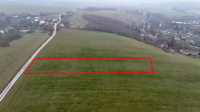Aerial view of the Special property in Podkylava, with the plot highlighted.