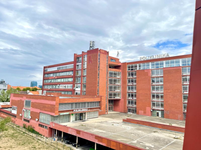 The multifunctional building of the polyclinic on Kukuričná Street in Bratislava - Nové Mesto.
