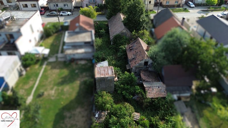 Aerial view of properties - housing in Banská Bystrica on L. G. Zaosek Street.