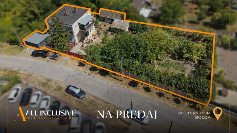Family house in Bodzi with a spacious garden and parking spaces for sale.