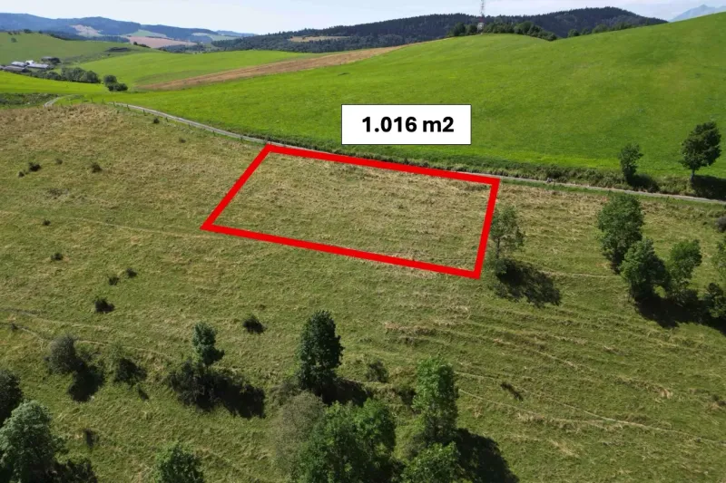 Beautiful natural location with a plot of 1,016 m² near Stará Ľubovňa, Unique properties.