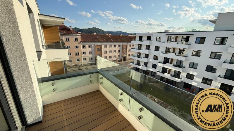 View from the balcony of a 3-room apartment on Kubániho Street in Zvolen.