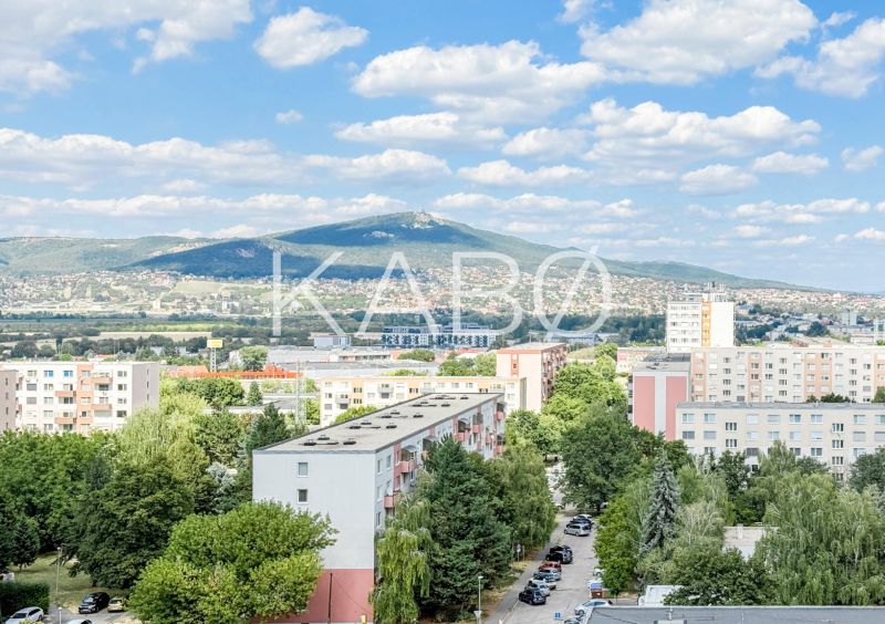 A view of Nitra with a panorama and 2-bedroom apartments in the foreground.