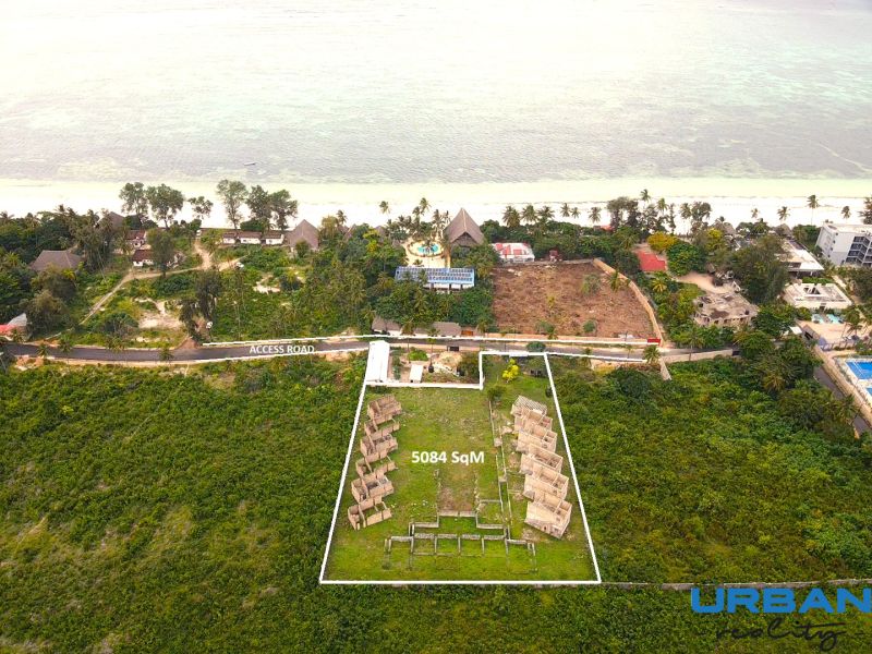 Commercial land in Matemwe, Unguja North East, with beach view, 5084 m².