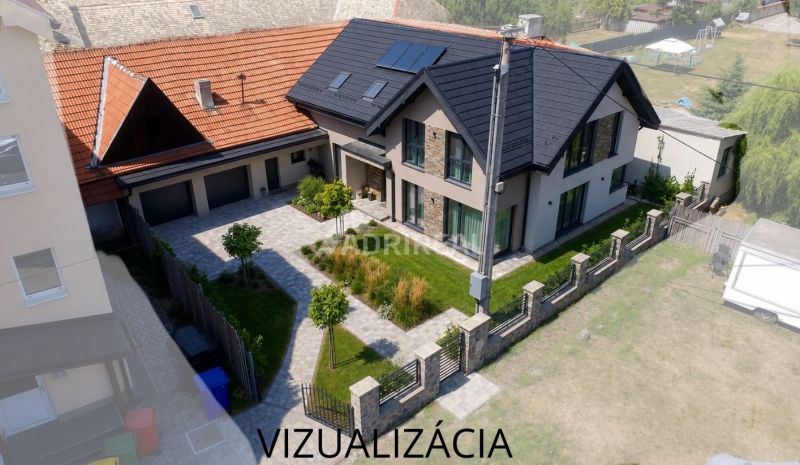 Family house in Dobrá Niva with a garden and terrace, three windows facing the street, parking spaces.