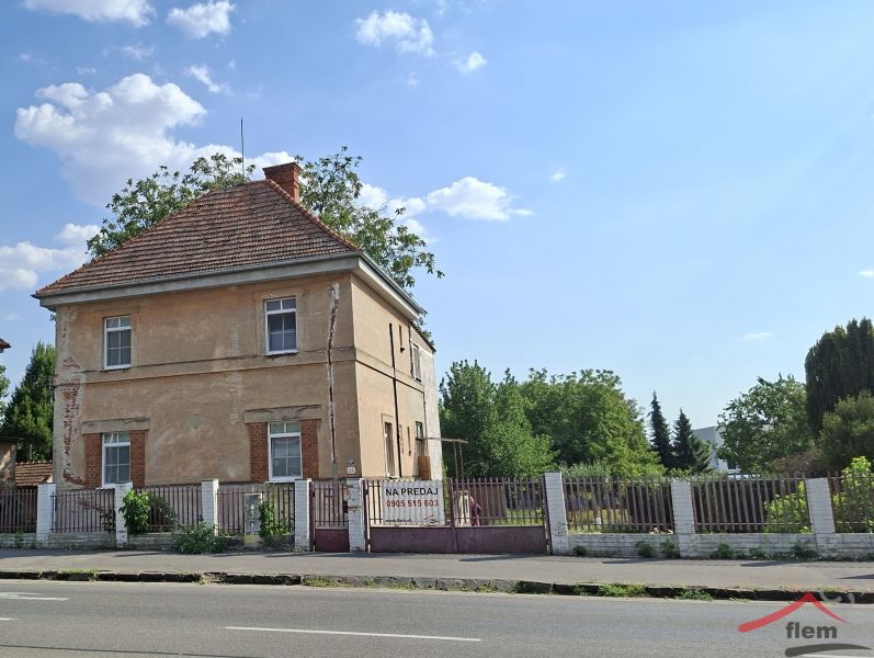 A family house on Levická Street in Vráble with an older brick exterior.