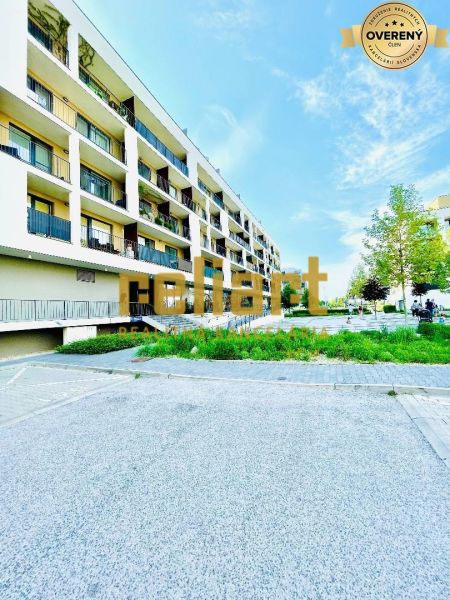 Apartment building on Žltá Street in Bratislava - Petržalka with surrounding greenery.