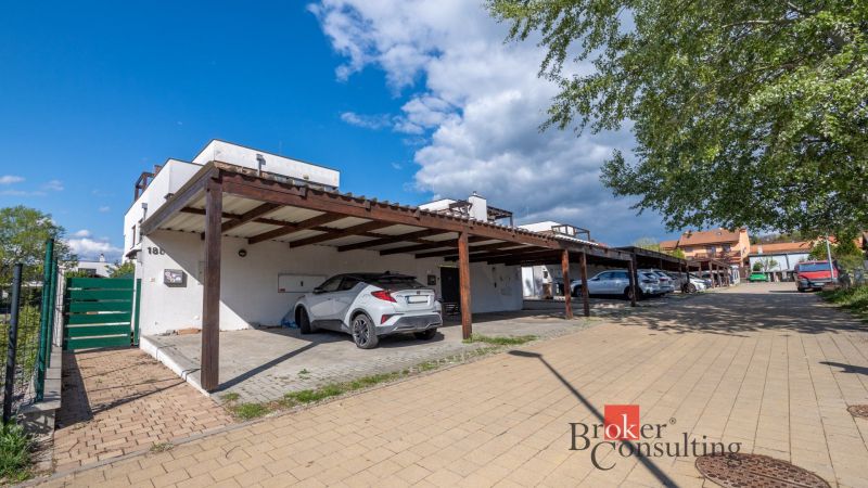 Parking lot at a family house on Kapsohradská in Bratislava-Záhorská Bystrica.