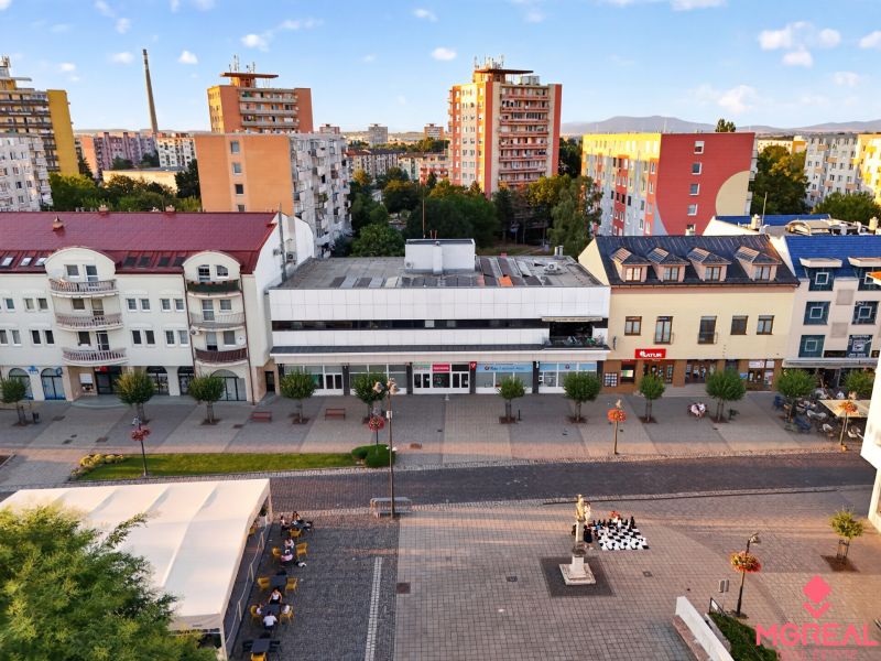 A view of commercial premises on M.R. Štefánik Street in Topoľčany.