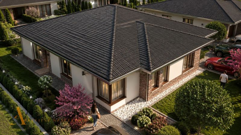 A family house in Dunajský Klátov with a well-maintained garden, suitable for residential land.