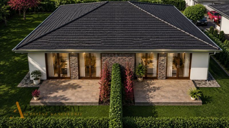 A family house with a terrace and garden in Dunajský Klátov, ideal for plots - living.