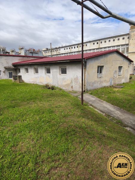 A barn building in the area of warehouses and halls in Žiar nad Hronom.