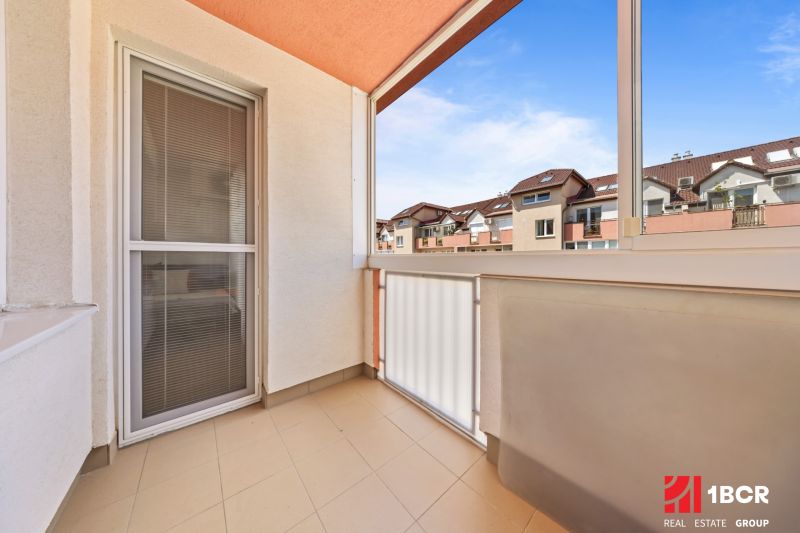 Balcony of a 2-room apartment on Dona Sandtnera Street in Pezinok.