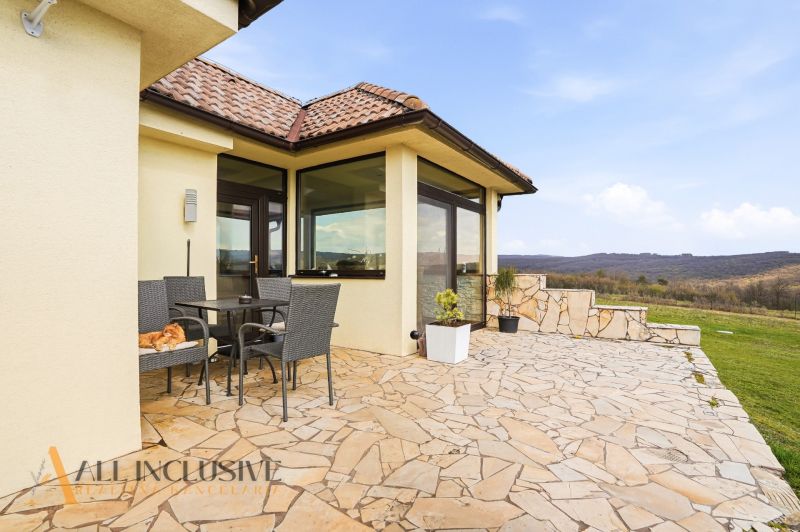 A family house in Kopanice in Krupina with a terrace and a view of nature.