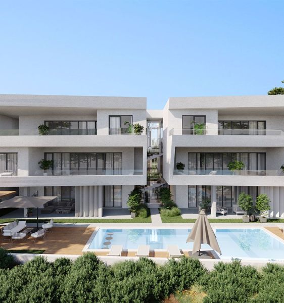 Modern 4-room apartment in Ugljan with a pool view and terrace.