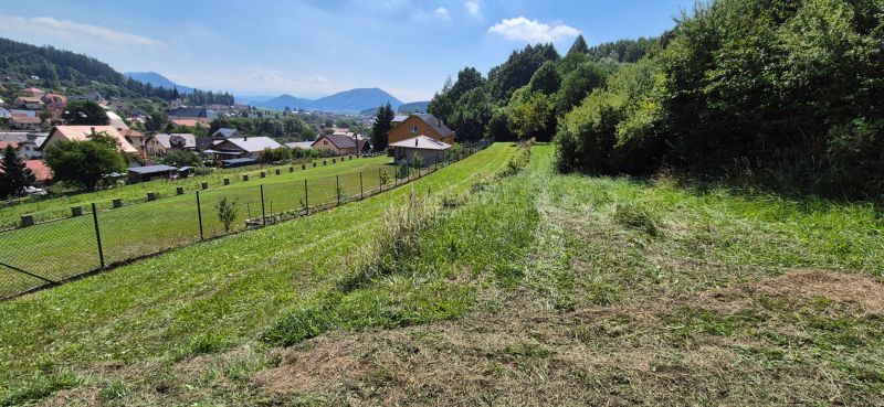Plots - housing in Nesluša with a view of the surrounding countryside and houses.