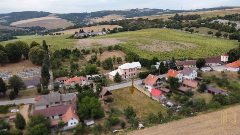 Panorama of the village Podbranč with greenery; ideal for plots - living.