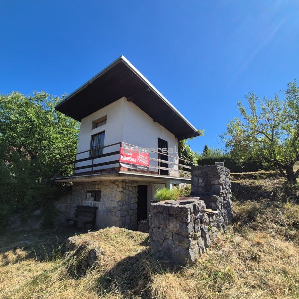 Cottage in Myjava with a rock wall, surrounded by nature, for sale.