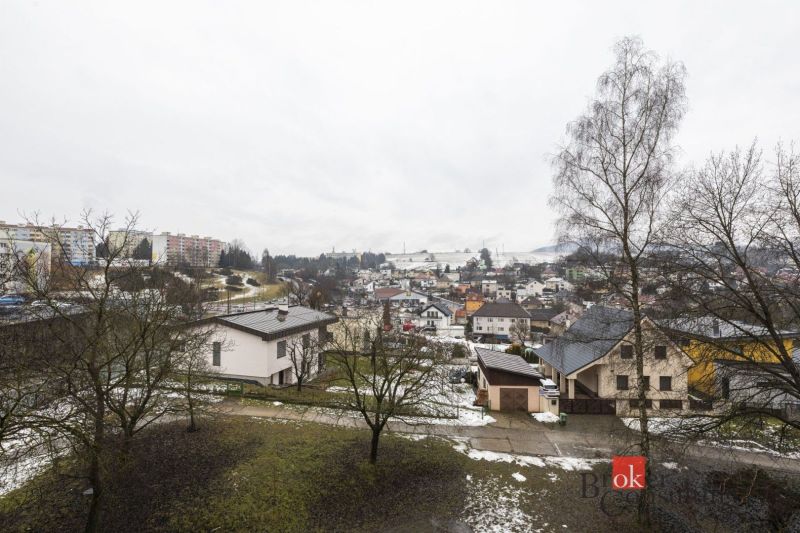 Winter view of the city district from Chabenecká Street in Banská Bystrica, 4-room apartment.