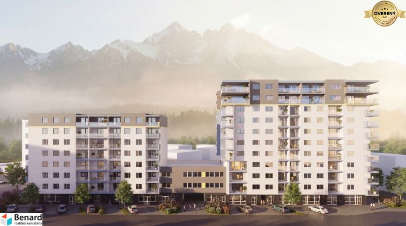 New buildings with a view of the Tatras in Poprad offer 3-room apartments.