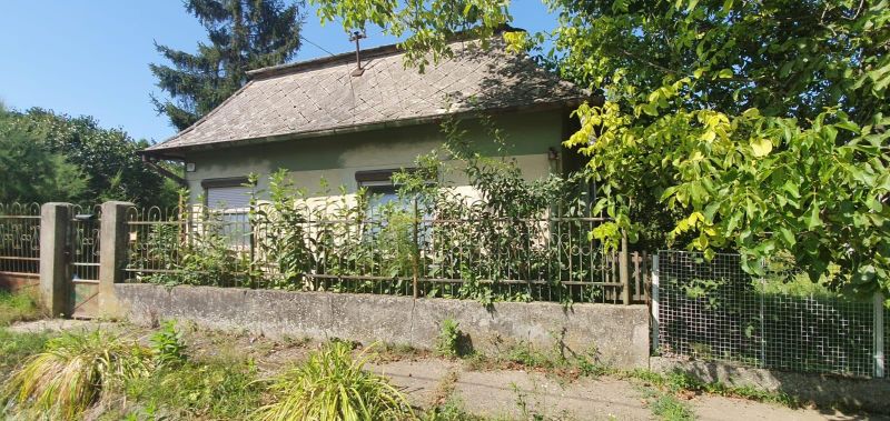 A family house at Ľubej 143 with a fence and lush vegetation in the garden.